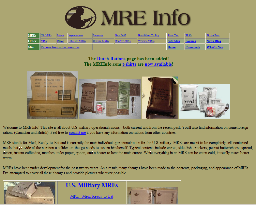 MRE Info (meals ready to eat)